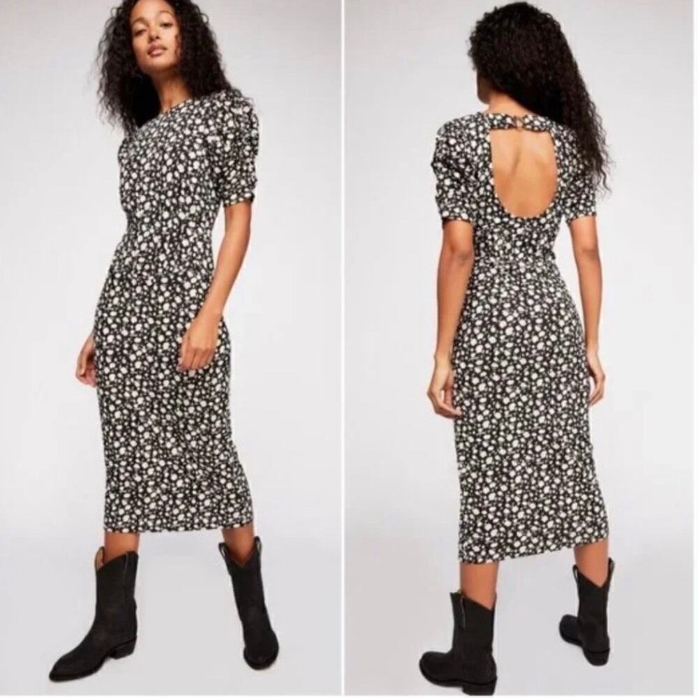Free People Rosie Floral Midi Dress Size Medium